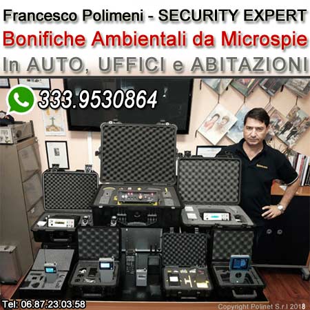 Bonifica Microspie Cimici Spia Roma Polinet Srl Polimeni