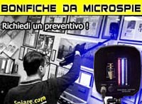 bonifiche Microspie Telecamere